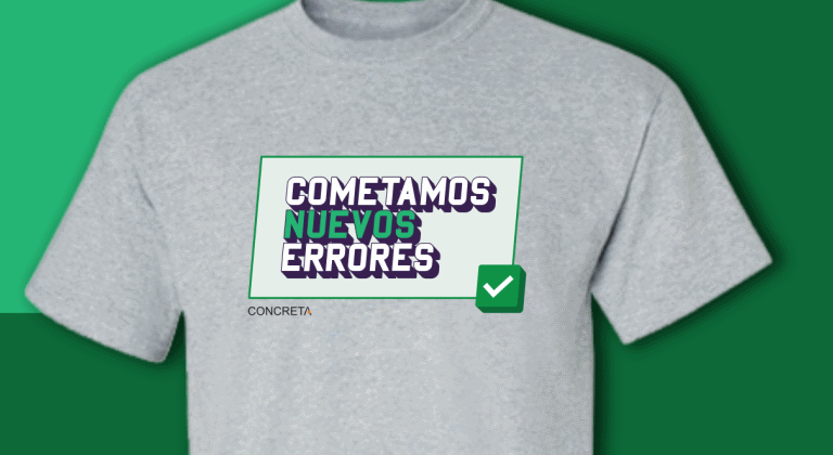 Camiseta Cometamos nuevos errores