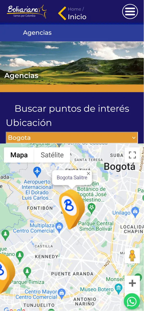 Agencias en compañía de bus Bolivariano