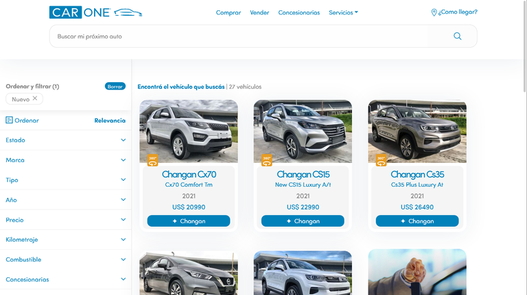 Car One Desktop