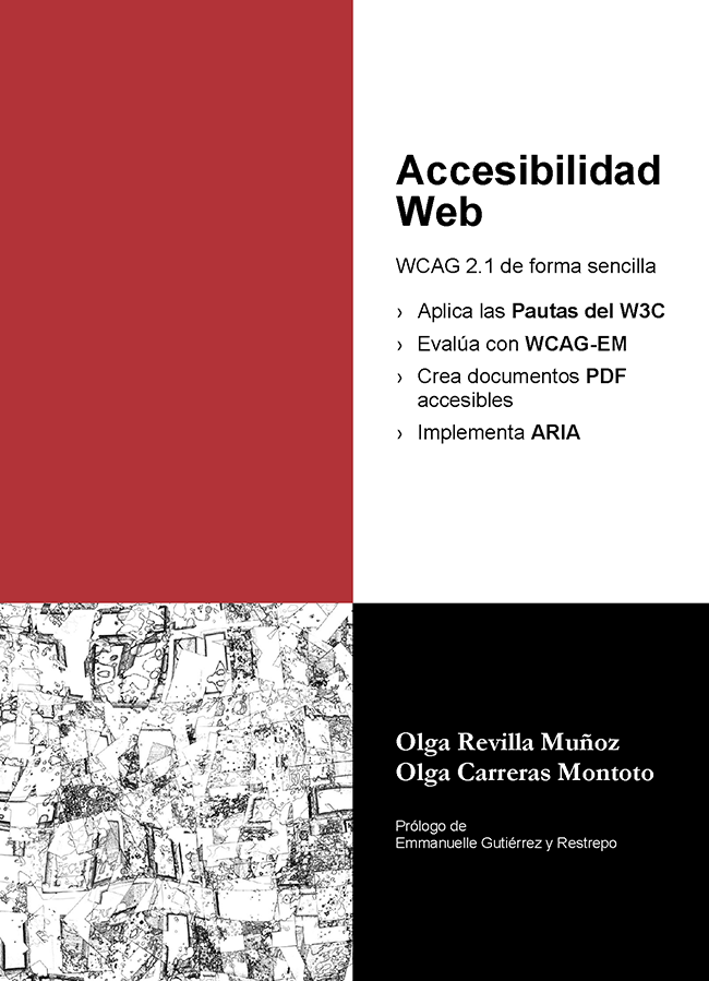 Tapa: blanca, roja y negra con una ilustración abstracta.