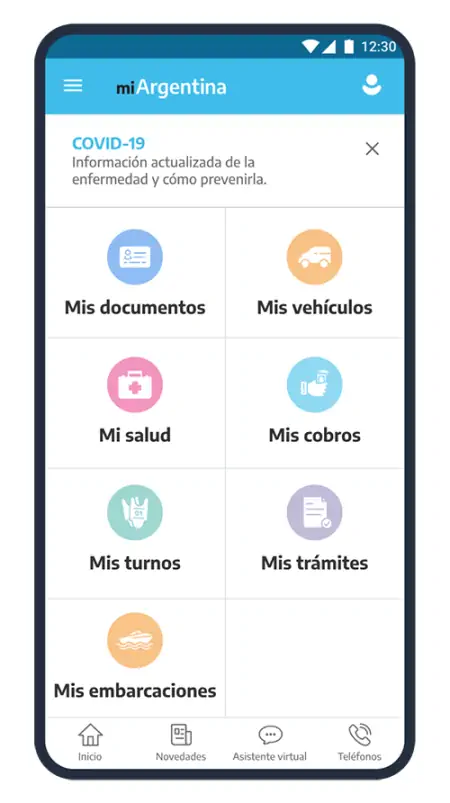 app Mi Argentina - home