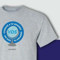 Camiseta Conoce a tu usuario: VOS no sos tu usuario