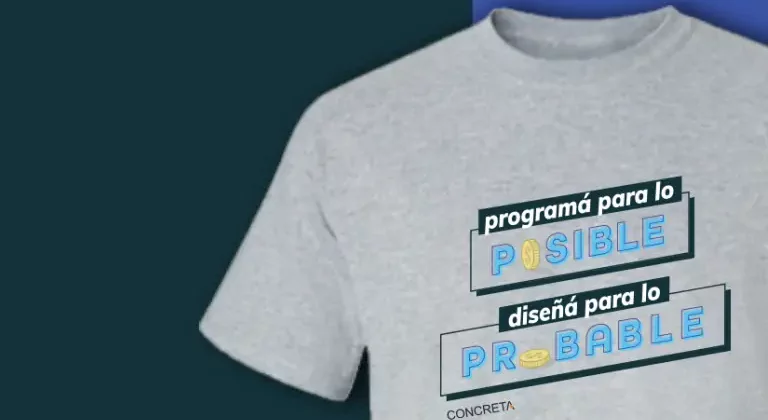 Camiseta Programá para lo Posible, diseñá para lo Probable