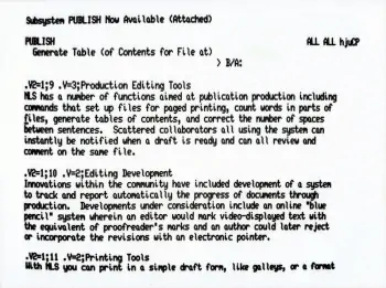 editor de texto NLS 1968