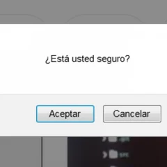 Mensaje¿ está usted seguro?