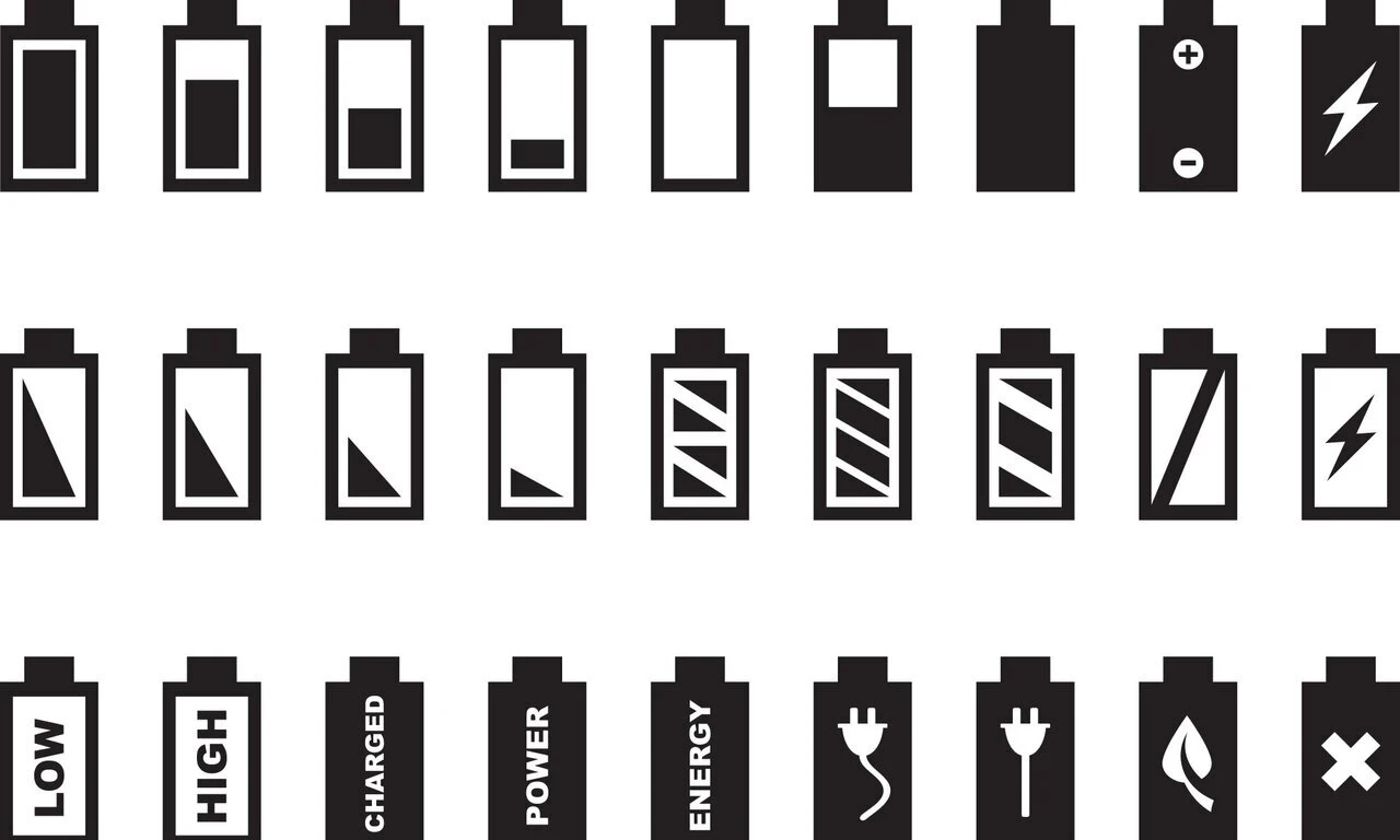 Iconos de batería