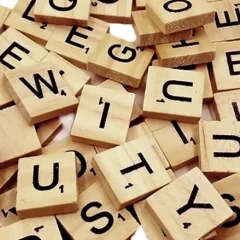 fichas del scrabble
