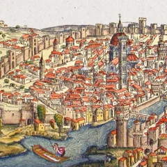 Grabado de la ciudad de Florencia en el siglo XV
