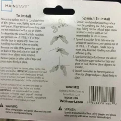 Blister de instrucciones donde cada párrafo dice 'Spanish translation for' y el texto en inglés. No hay una palabra en español.