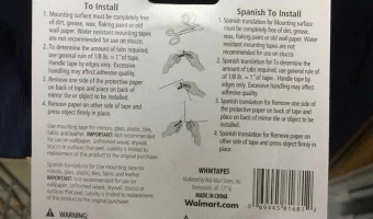 Blister de instrucciones donde cada párrafo dice 'Spanish translation for' y el texto en inglés. No hay una palabra en español.