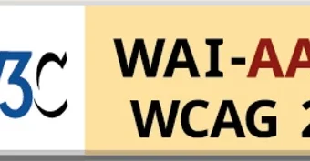 Logo de la W3C para el cumplimiento de la accesibilidad