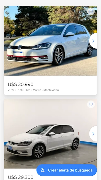 tarjeta de clasificados en Mercado Libre