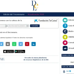 resultado de búsqueda de la RAE