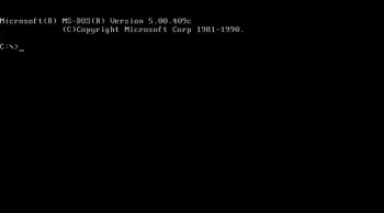 MS DOS 5.0 captura de pantalla