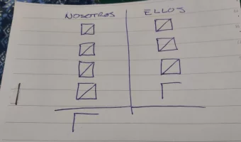 Anotando en el truco