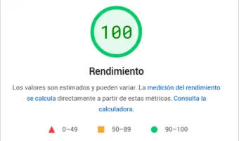 nivel de rendimiento de descarga en 100