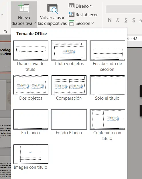 seleccionar formato en PowerPoint