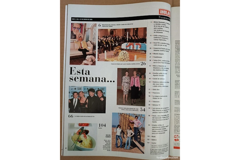 sumario revista hola enero 2005