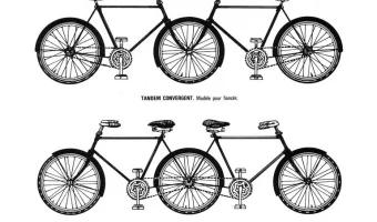 Tandem para parejas - Objetos imposibles por Jackes Carelman