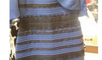 Vestido visto de distintos colores según la persona