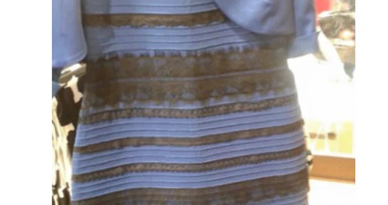 Vestido visto de distintos colores según la persona